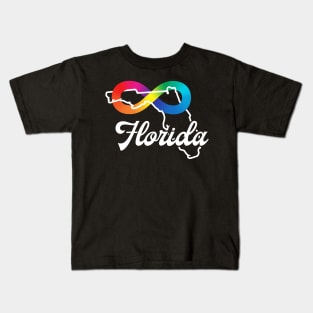 Florida Autism Acceptance Kids T-Shirt